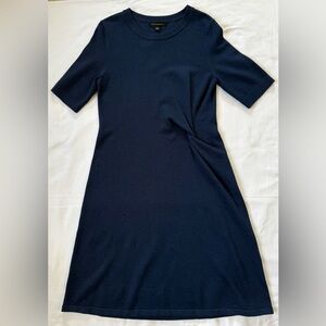 Banana Republic Stretch Knit Twist Crew Neck Shift Dress